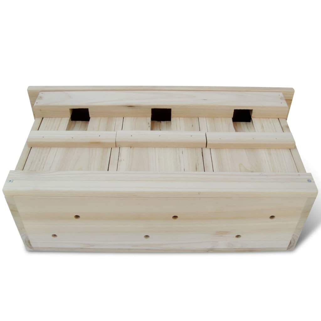 Nistkasten Spatzenhaus 44 x 15,5 x 21,5 cm Holz Vogelhaus Sperling