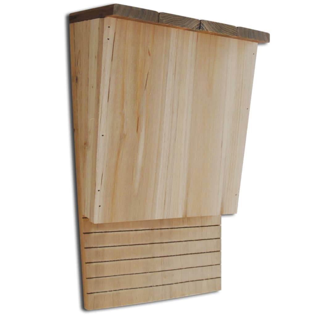 Fledermaushaus 22 x 12 x 34 cm 2er-Set Nisthilfe Fledermäuse Braun