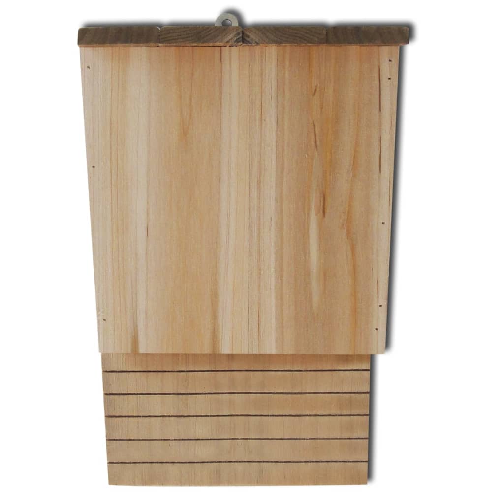 Fledermaushaus 22 x 12 x 34 cm 2er-Set Nisthilfe Fledermäuse Braun