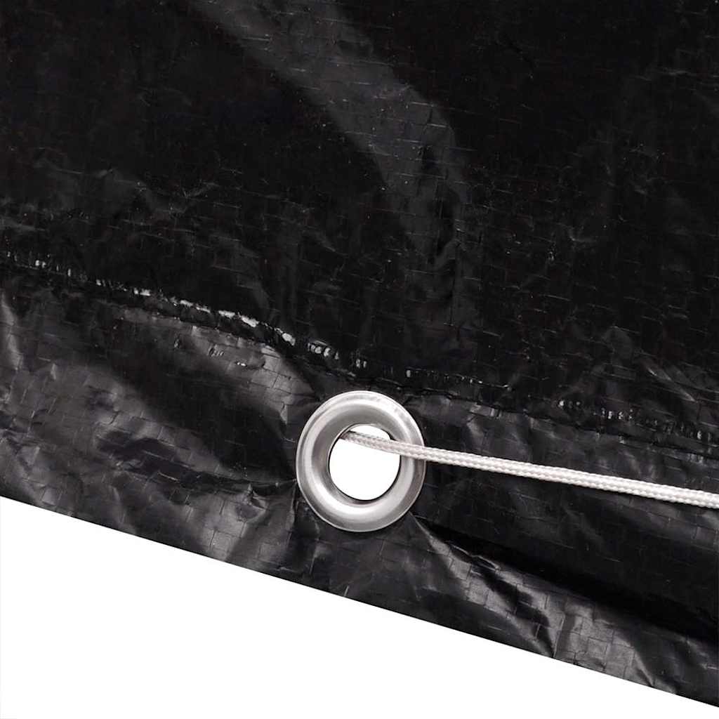 Abdeckung für IBC-Tank 8 Ösen 116x100x120 cm schwarz