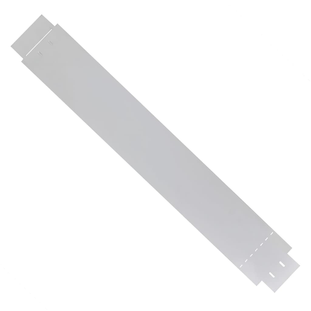 Rasenkante flexible Beeteinfassung 10 Stk 100x15 cm Verzinkter Stahl individuell