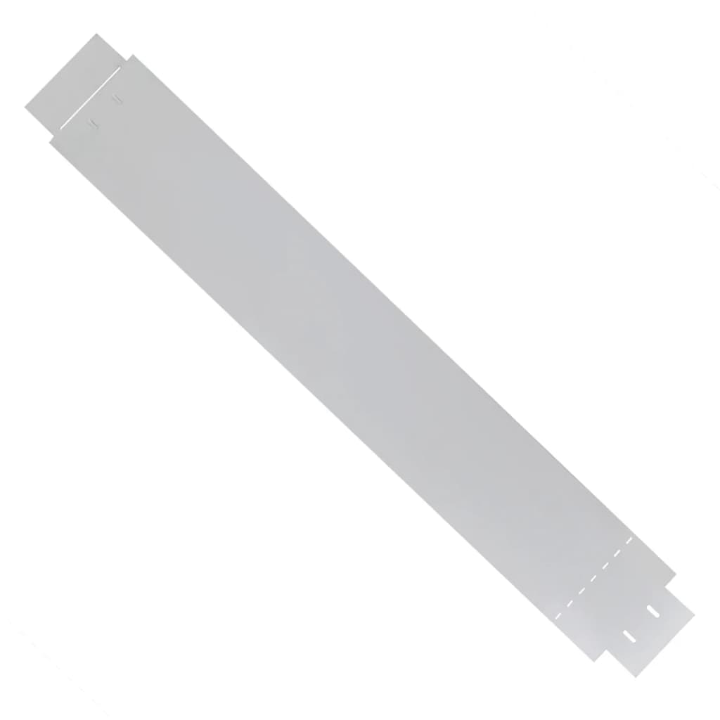 Rasenkante Flexible Beeteinfassung 15 Stk 100x15 cm Verzinkter Stahl