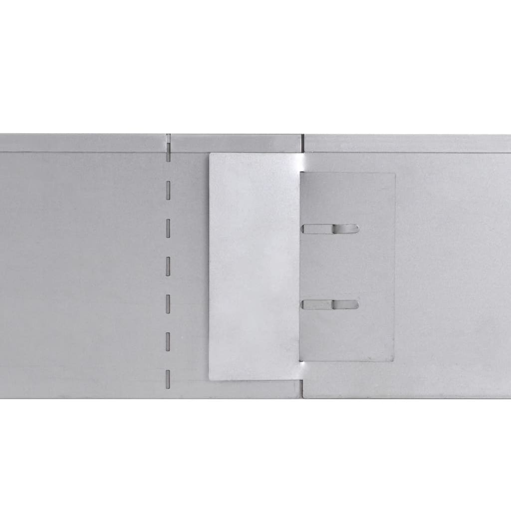 Rasenkante Flexible Beeteinfassung 15 Stk 100x15 cm Verzinkter Stahl