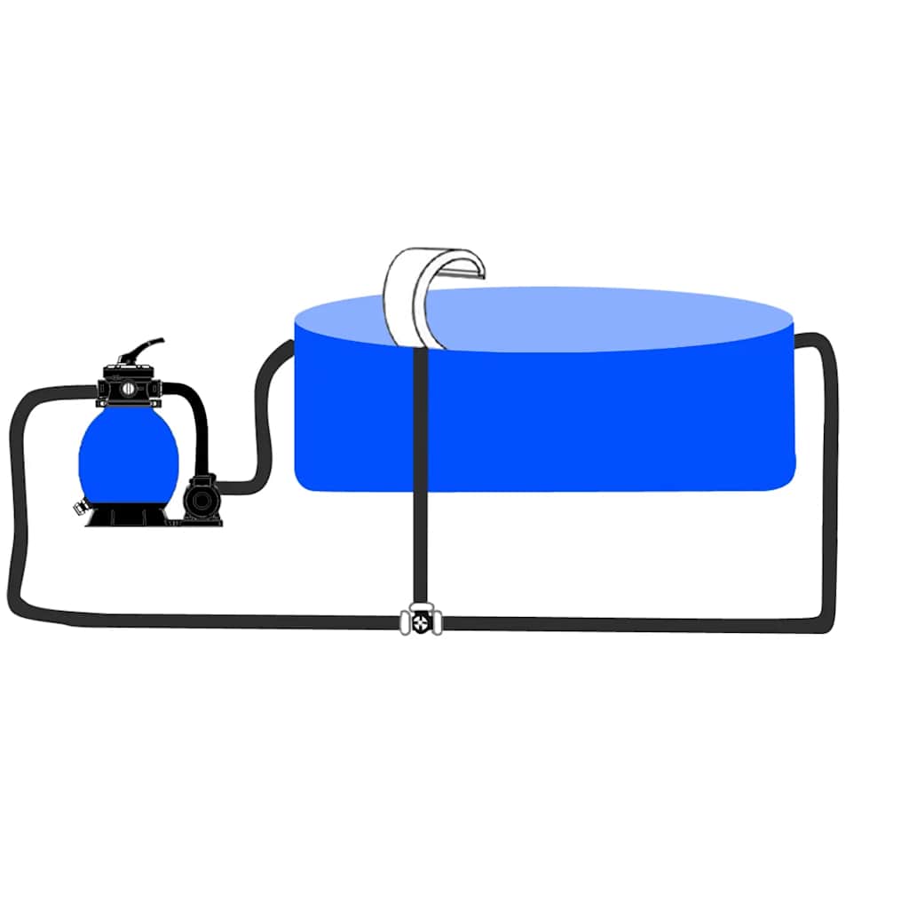Wasserfall Pool-Fontäne Edelstahl 30x60x45 cm Gartenteich Bachlauf Schwalldusche