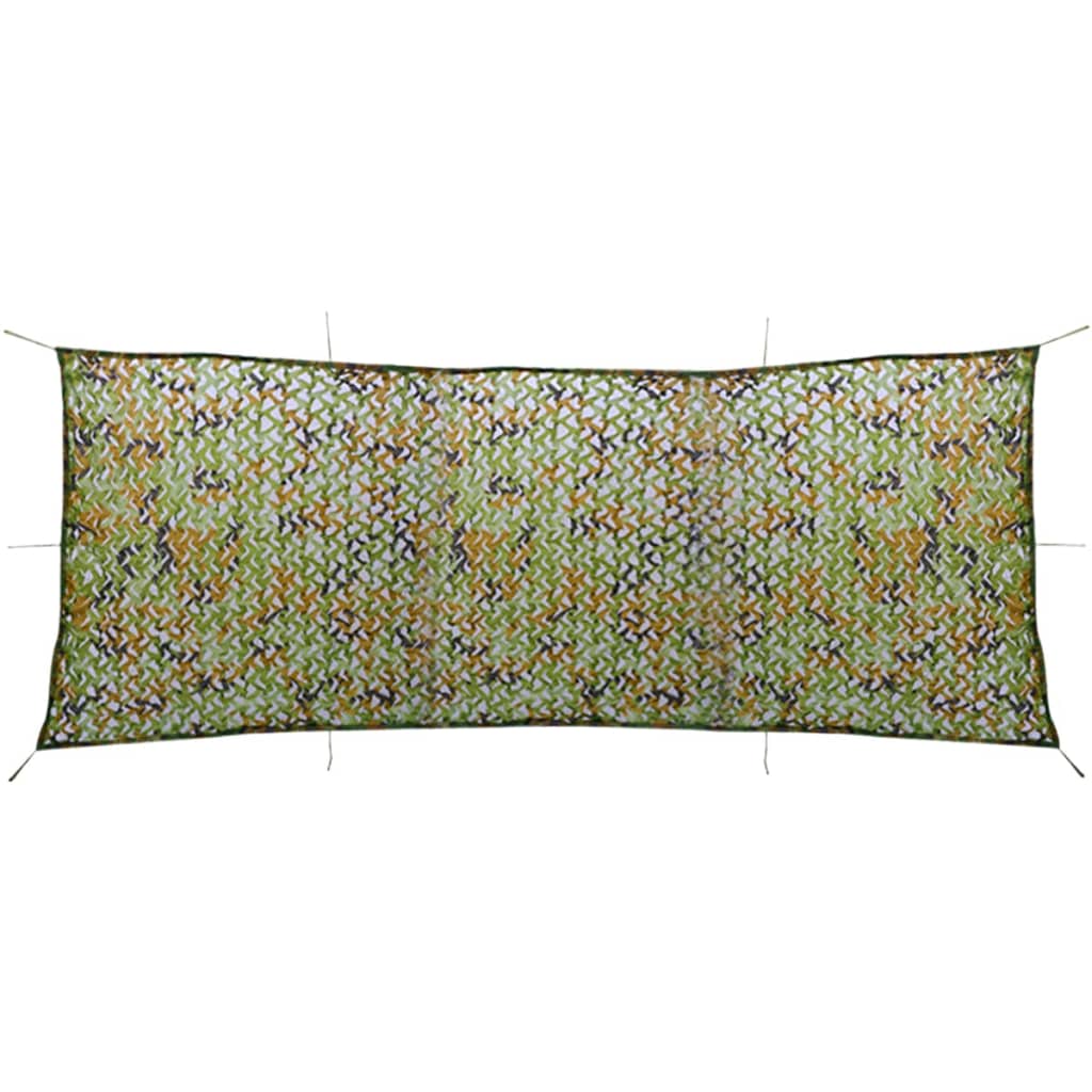 Tarnnetz mit Aufbewahrungsbeutel 1,5x4 m Camouflage Tarnfleck Grün