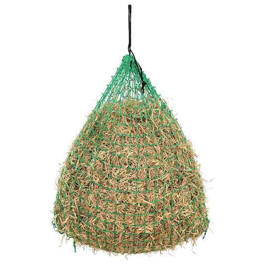 Hay nets, 2 pieces, round, 1x1 m, PP hay rack, green, mesh size 4.5x4.5 cm