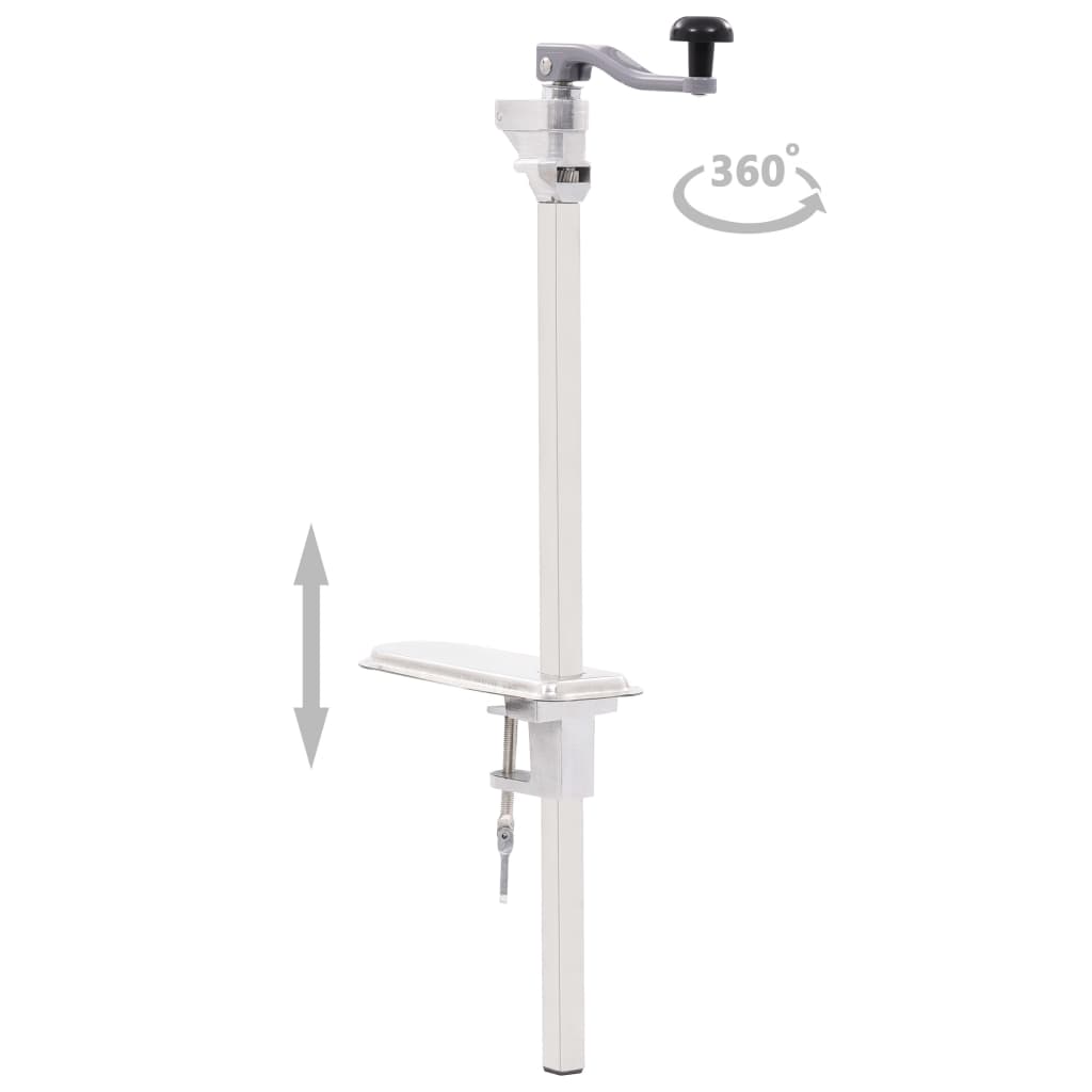 Dosenöffner Silbern 70 cm Aluminium und Edelstahl Büchsenöffner