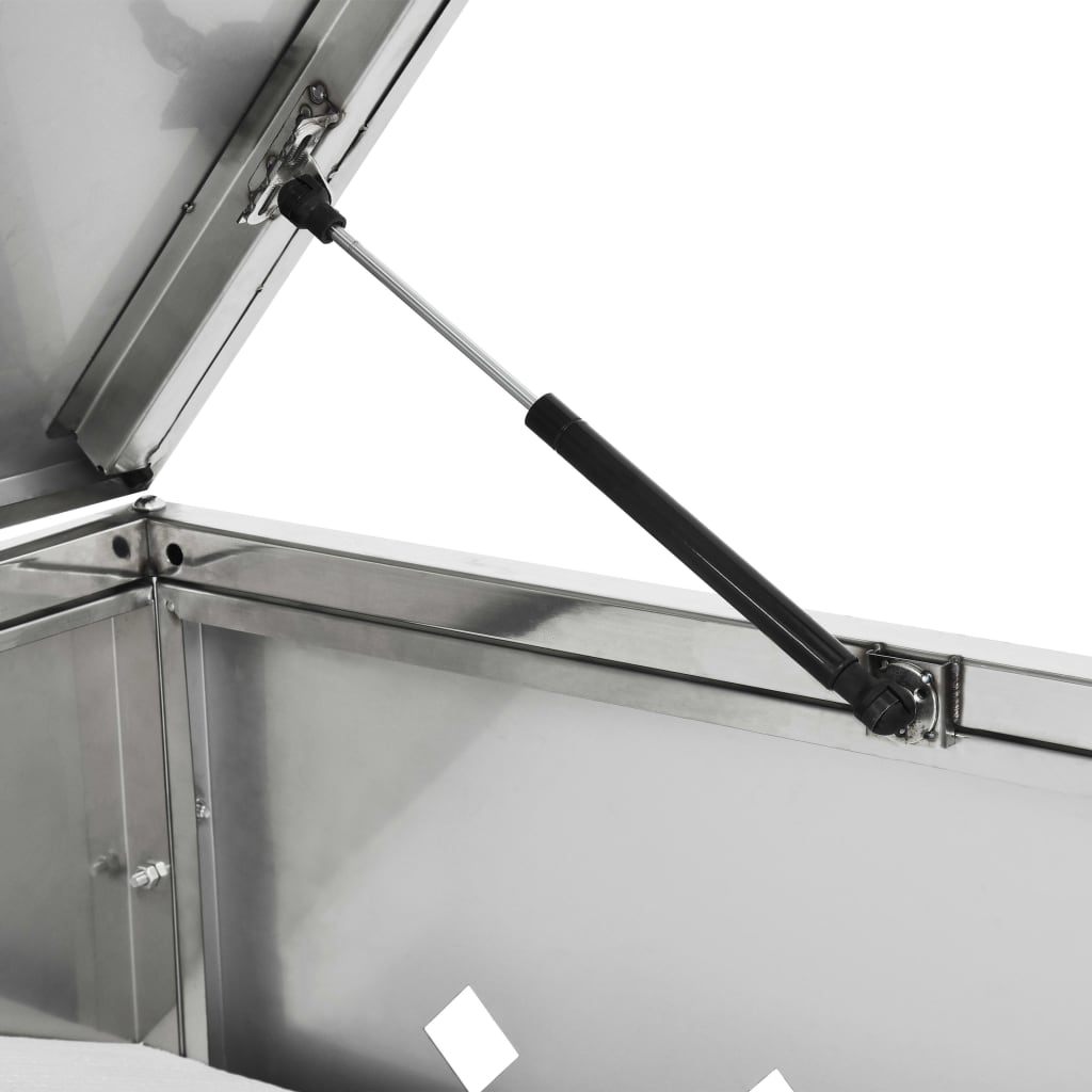 Mülltonnenbox 1 Tonne 240 L Edelstahl 69 x 77,5 x 115 cm Mülltonnenverkleidung