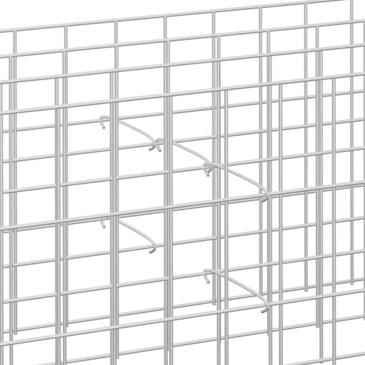 Gabionen-Distanzhalter 50 Stk. Verzinkter Stahl 20 cm Abstandshalter