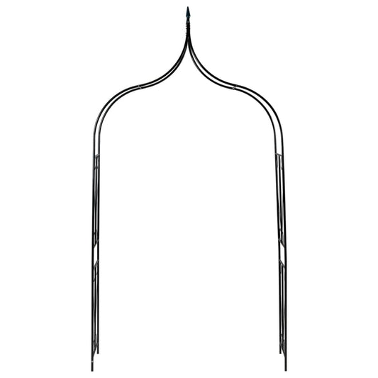 Rosenbogen Torbogen Schwarz 258 cm Rosenspalier Kletterhilfe Eisen