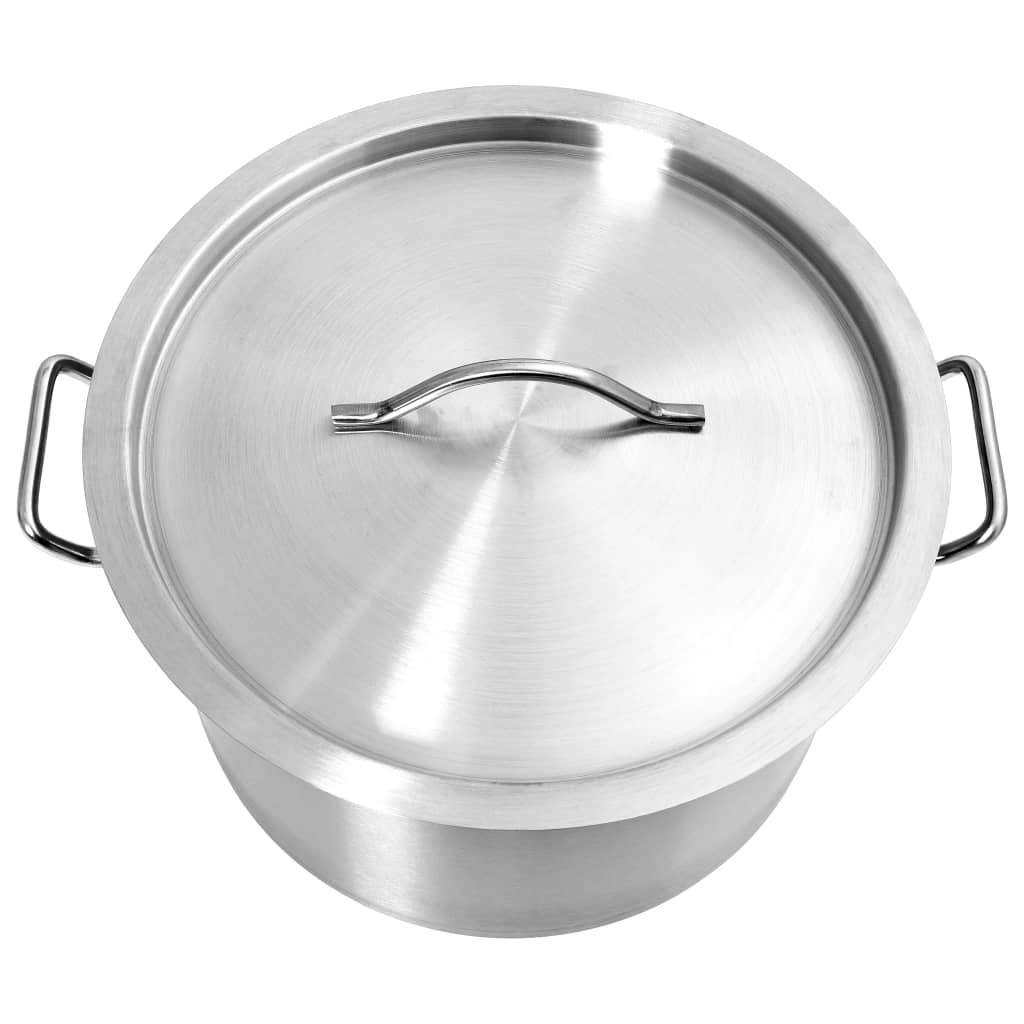 Suppentopf XXL 23 Liter 35x22 cm Edelstahl groß mit Deckel und Griffen Topf