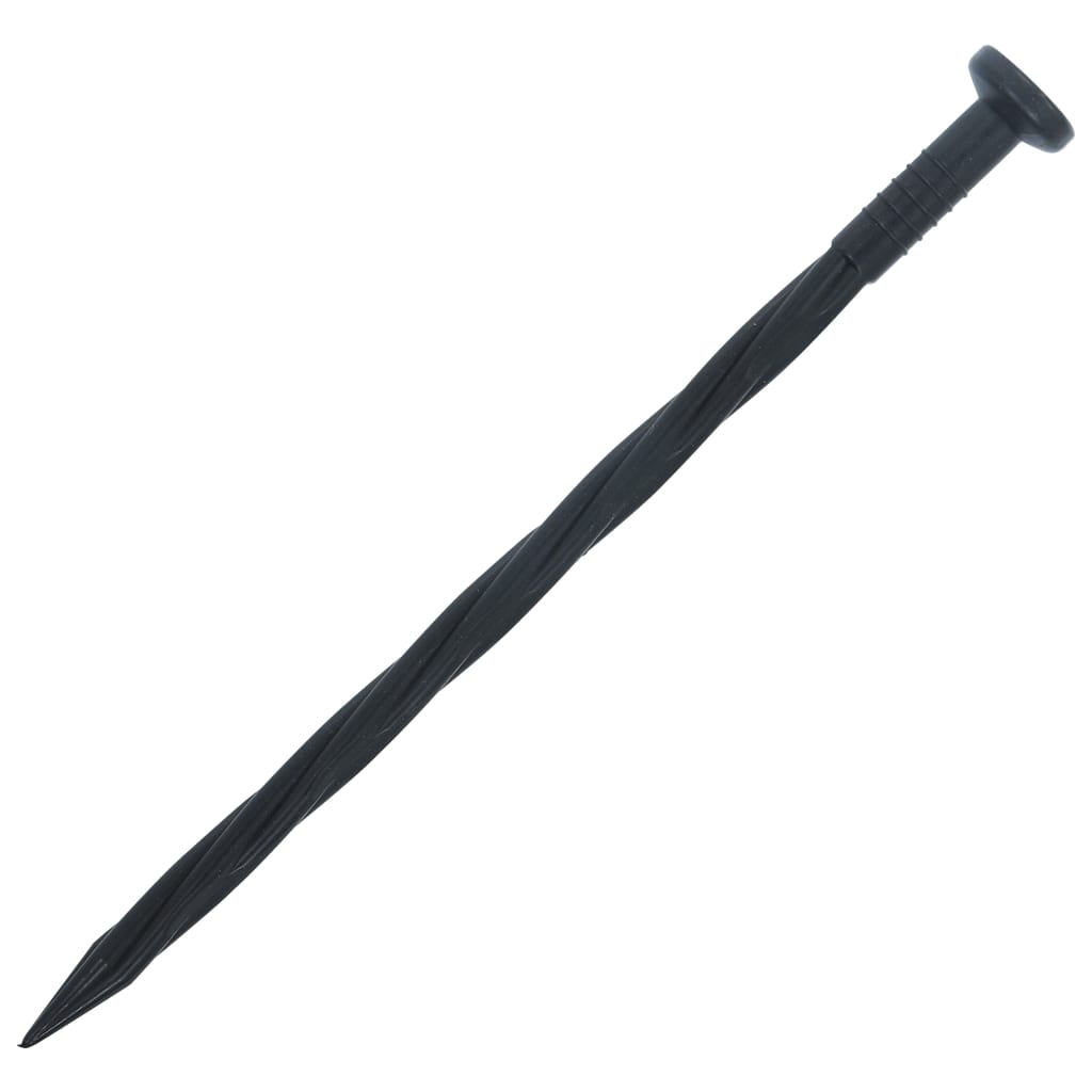 Rasenkante flexibel 30 Nägel 1000 x 5 cm Schwarz 10m Beeteinfassung