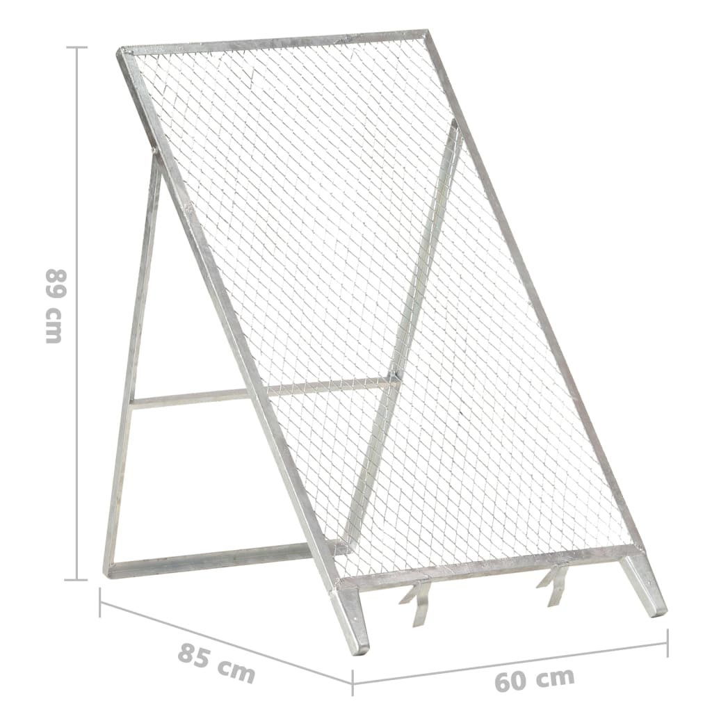 Durchwurfsieb Erdsieb Verzinkter Stahl 60 x 85 x 89 cm klappbar Gartensieb