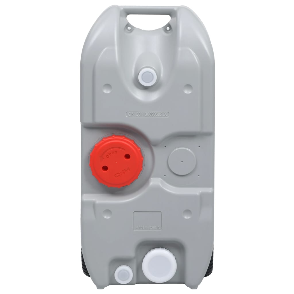 Camping-Wassertank groß mit Rollen 40 L Frischwasser Speicher Grau