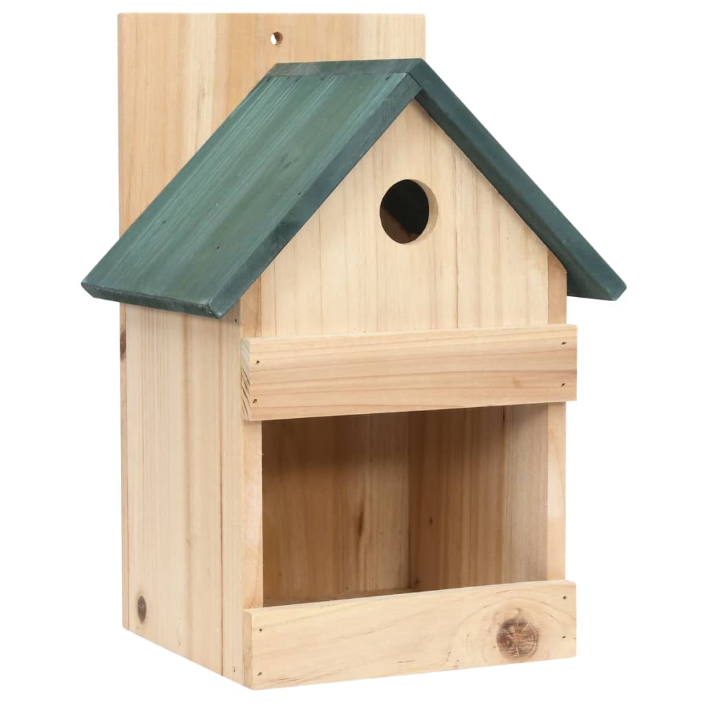 Vogelhäuser Set 4 Stk. 23x19x33 cm Tannenholz Vogelhäuschen Nisthilfe Nistkasten