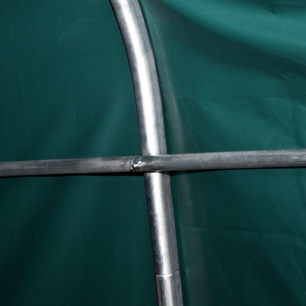 Weidezelt Lagerzelt mobiler Unterstand PVC 550 g/m² 3,3×3,2 m Dunkelgrün Stall