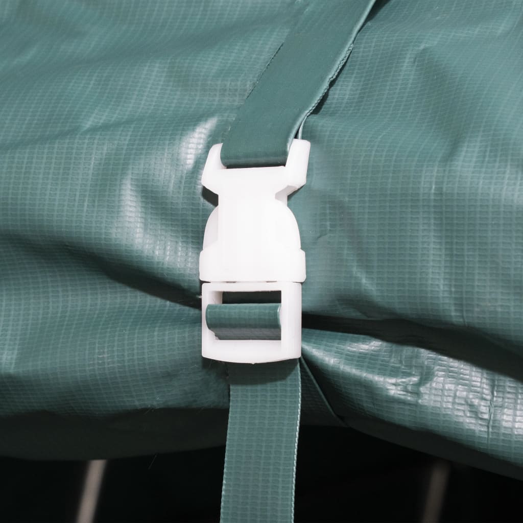 Weidezelt Lagerzelt mobiler Unterstand PVC 550 g/m² 3,3×3,2 m Dunkelgrün Stall