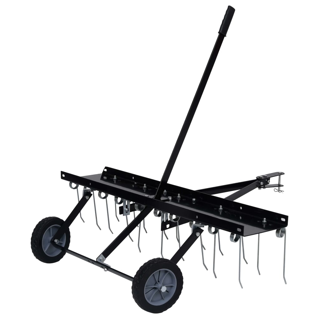 Vertikutierer Aufsitzmäher Quad 100 cm Rasenbelüfter Moosentferner
