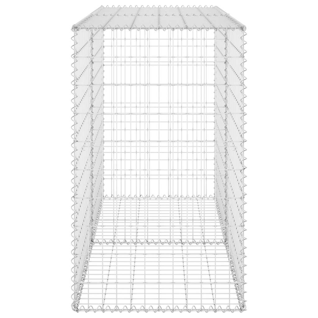 Gabionenwand Verzinkter Stahl 150×60×100 cm Gabionenzaun Drahtkorb Steinmauer Wand