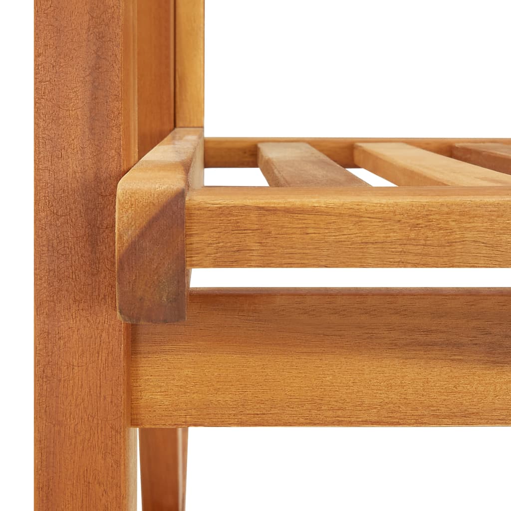 Schaukelstuhl Massivholz Akazie 57x100x117 cm Gartenstuhl klassisch