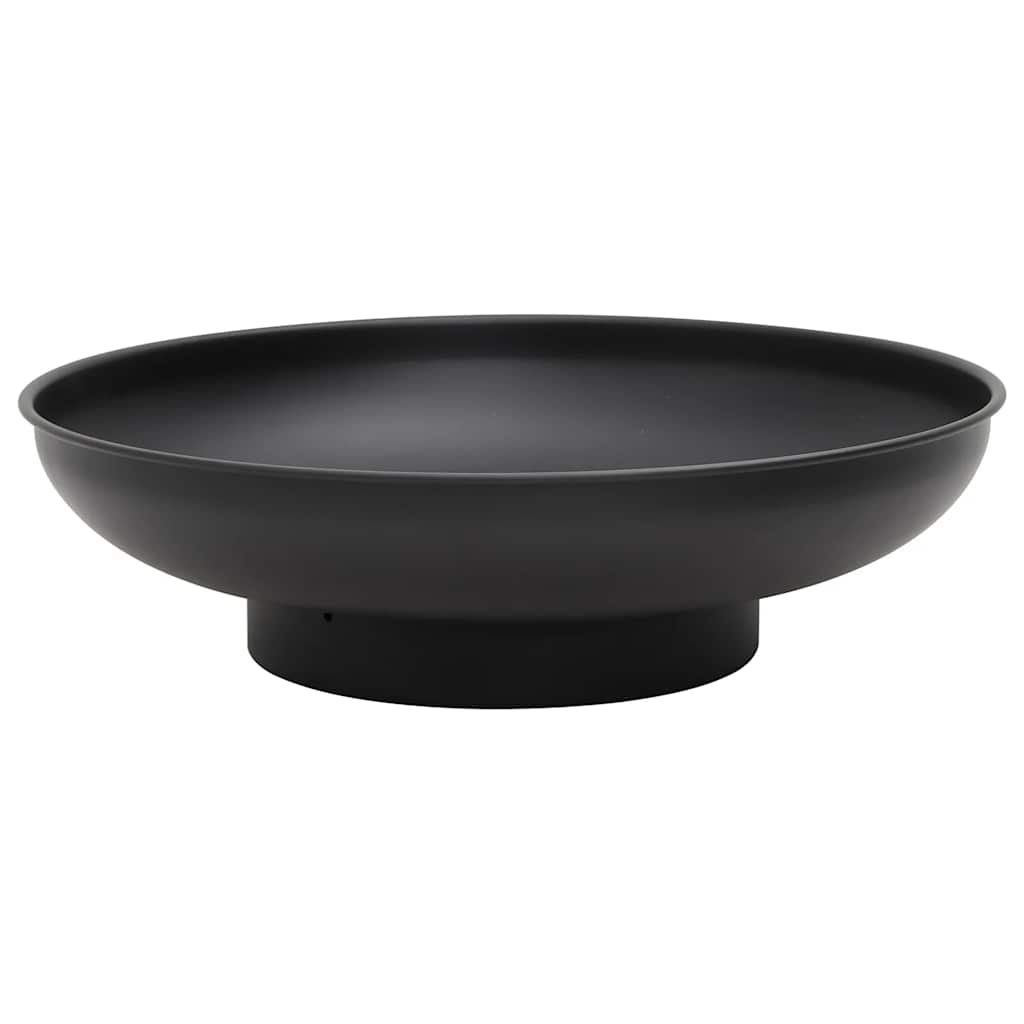 Feuerschale 59 cm Stahl Feuerstelle schwarz Garten Terrasse