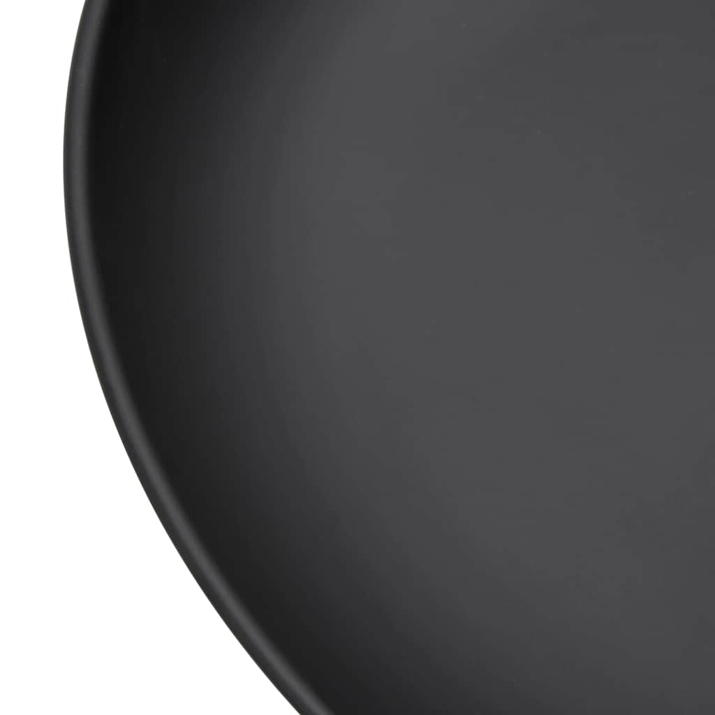 Feuerschale 59 cm Stahl Feuerstelle schwarz Garten Terrasse