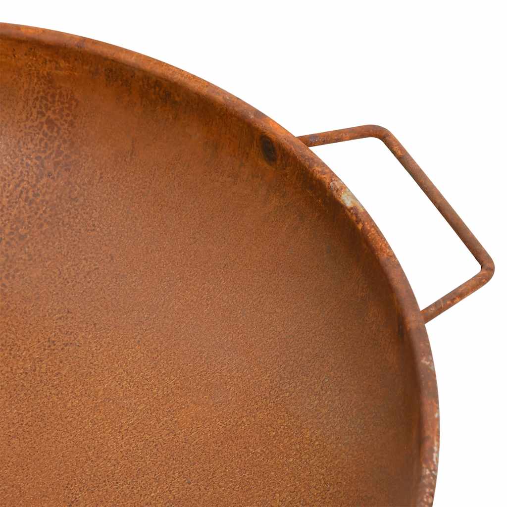 Feuerschale 70x59x28 cm Stahl rustikal rostlook Feuerstelle
