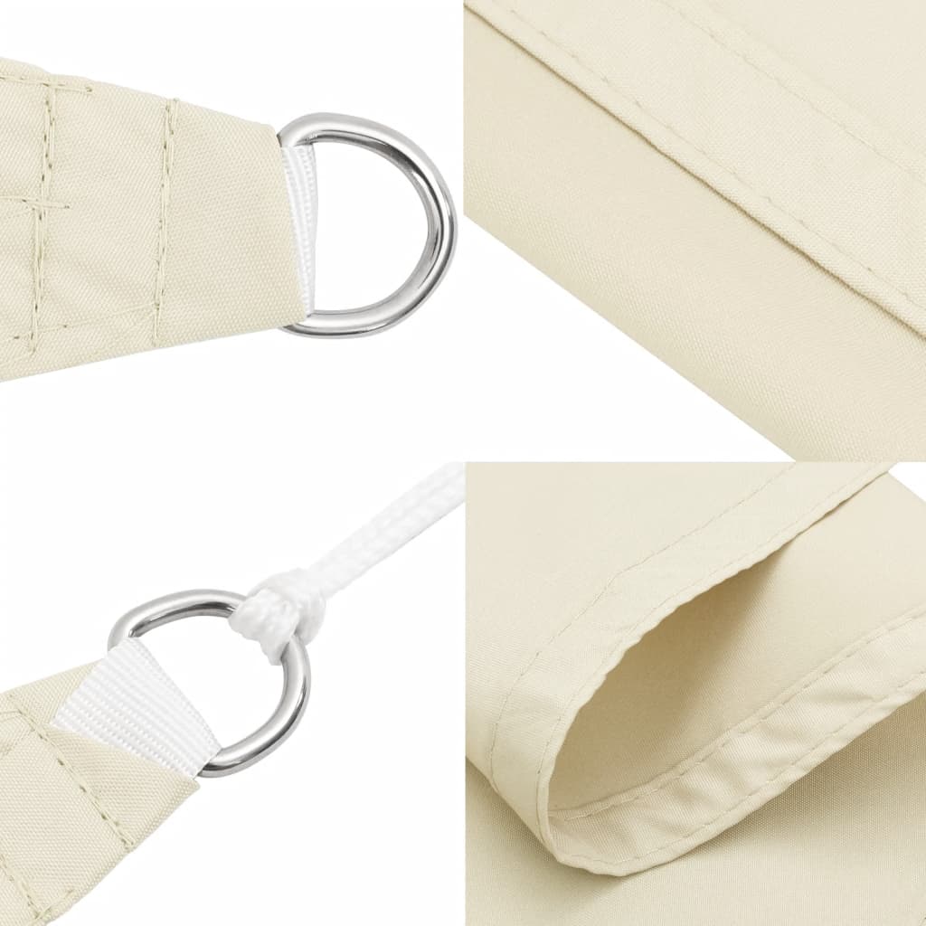 Sonnensegel Oxford-Gewebe Quadratisch 4x4 m Creme