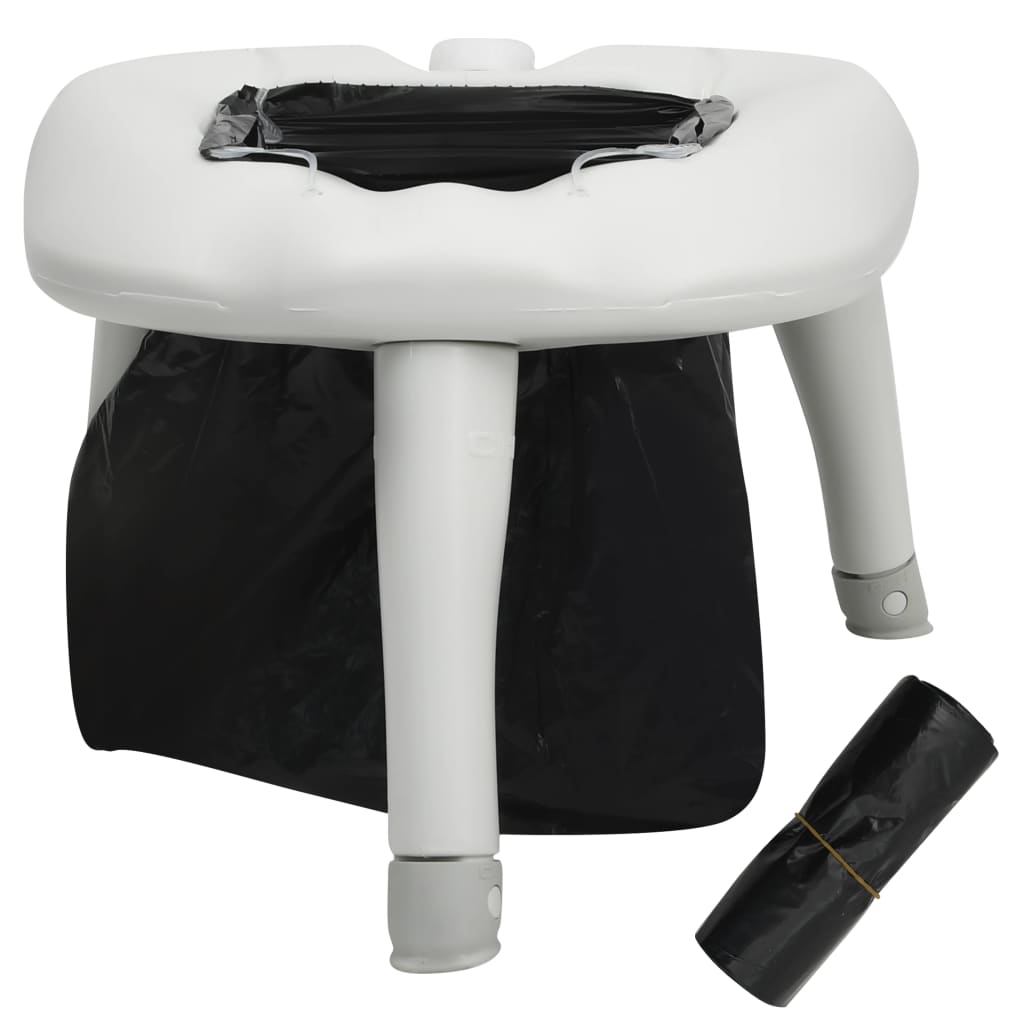 Mobile Campingtoilette mit Beuteln ultraleicht 200 kg Belastbarkeit