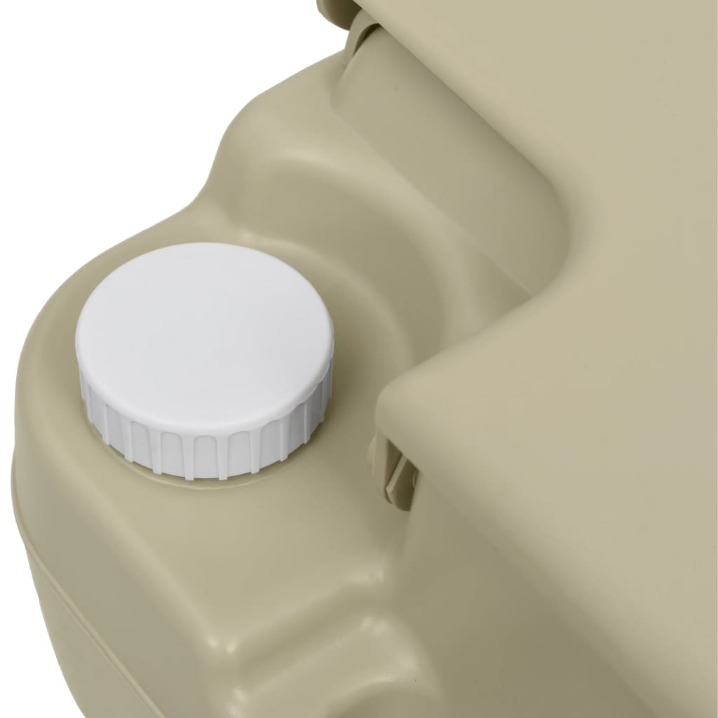 Campingtoilette und Handwaschbecken Set 10 + 10 L Tragbar Grau Klo