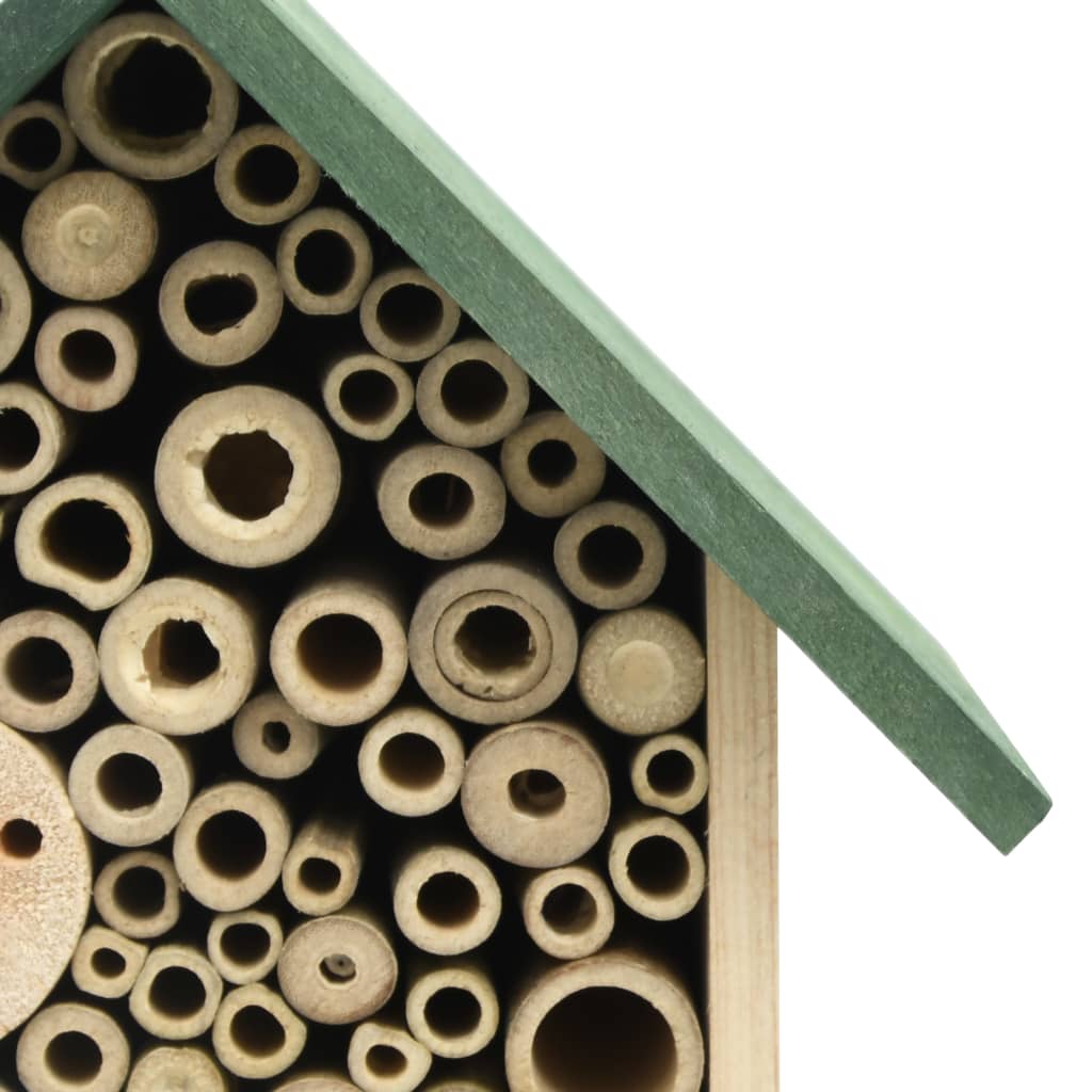 Insektenhotel 2er Set 23x14x29 cm Massivholz Tanne Naturschutz Wildbienen