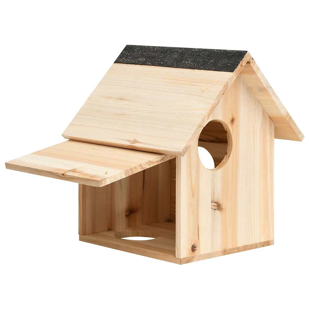 Eichhörnchenhaus Tanne Massivholz 26x25x29 cm Braun Kobel Eichkatzerl