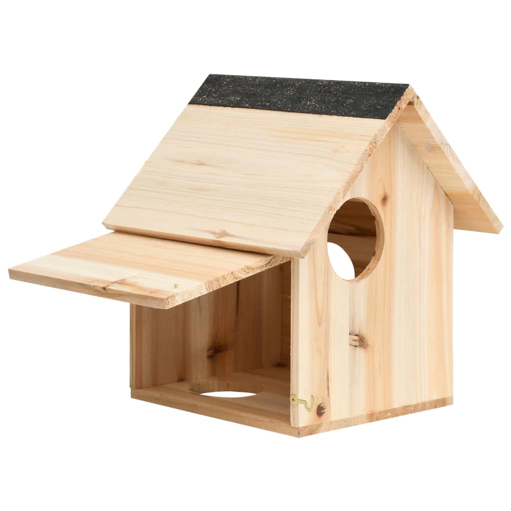 Eichhörnchenhaus Tanne Massivholz 26x25x29 cm Braun Kobel Eichkatzerl