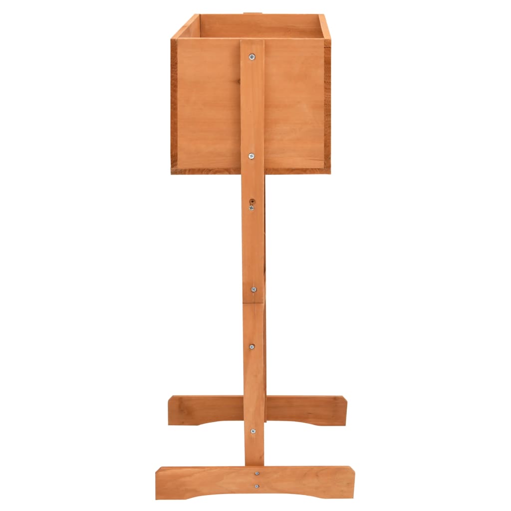Hochbeet Blumenkasten mit Spalier Garten Hellbraun 45x30x74 cm Tannenholz Pflanzkübel