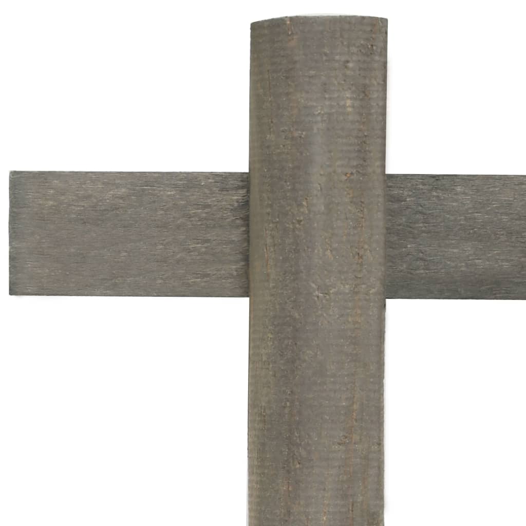 Rasenkanten 10 Stk. Tannenholz 4,4 m Beeteinfassung Grau 44 x 29 cm