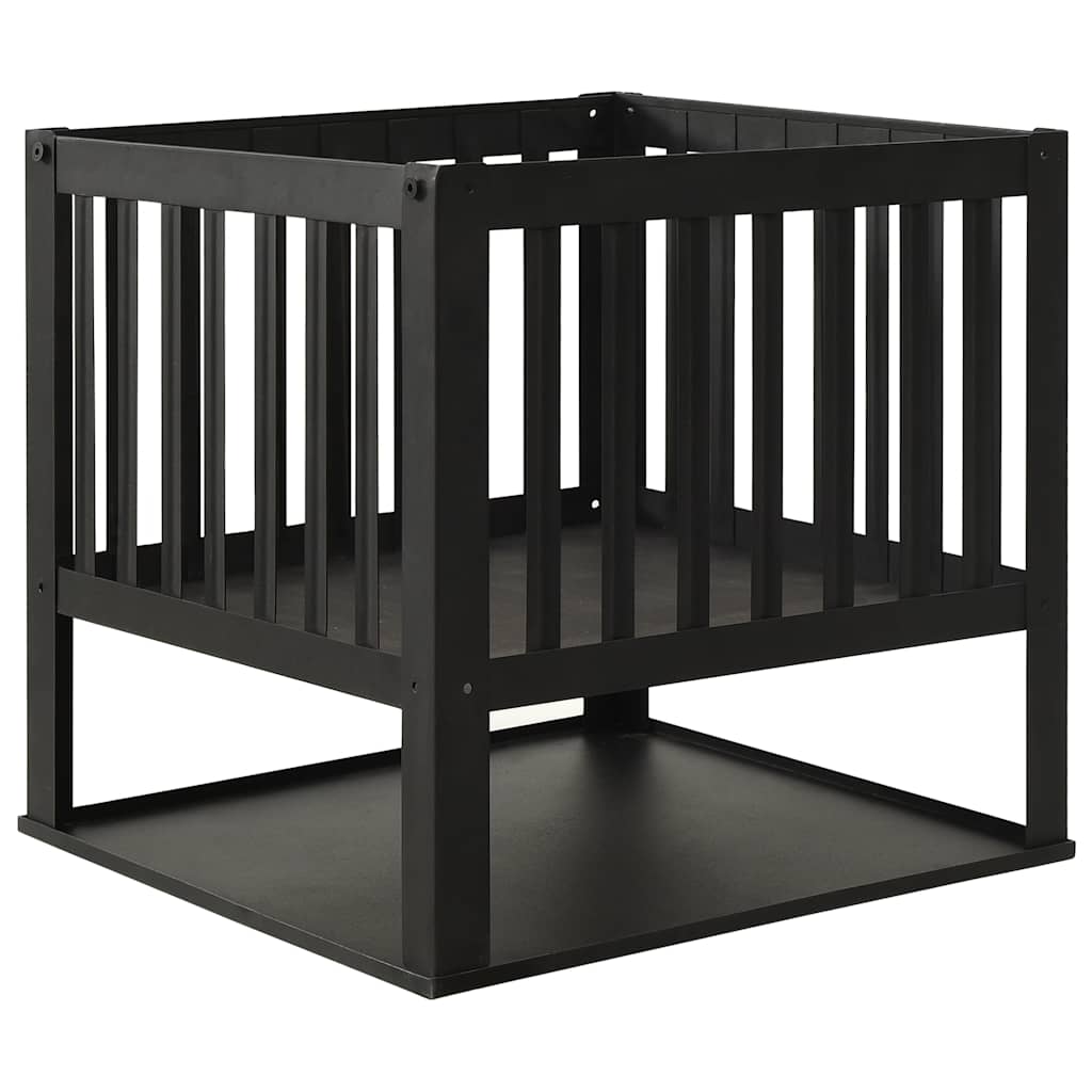 Feuerstelle 40x40x40 cm Stahl Schwarz Firepit Feuerkorb quadratisch