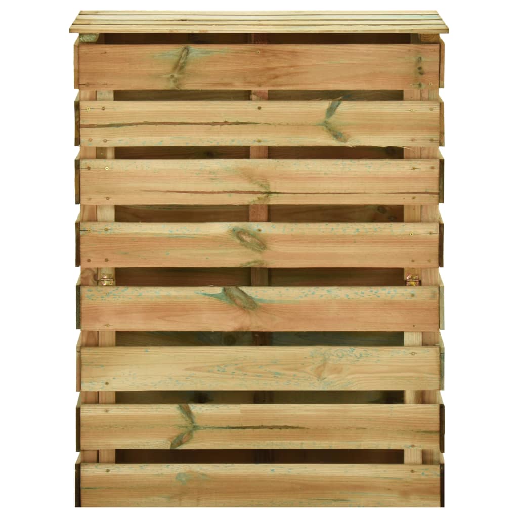 Lattenrost-Komposter Holzkomposter 80x50x100 cm Imprägniertes Kiefernholz