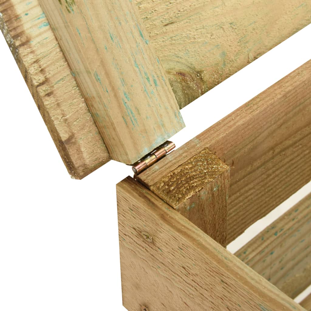 Lattenrost-Komposter Holzkomposter 80x50x100 cm Imprägniertes Kiefernholz