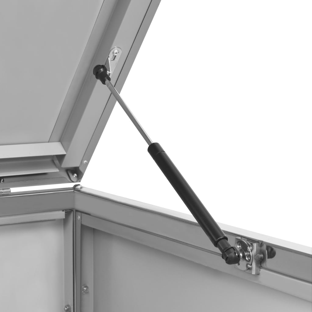 Mülltonnenbox für 3 Tonnen Edelstahl 207x77,5x115 cm rostfrei