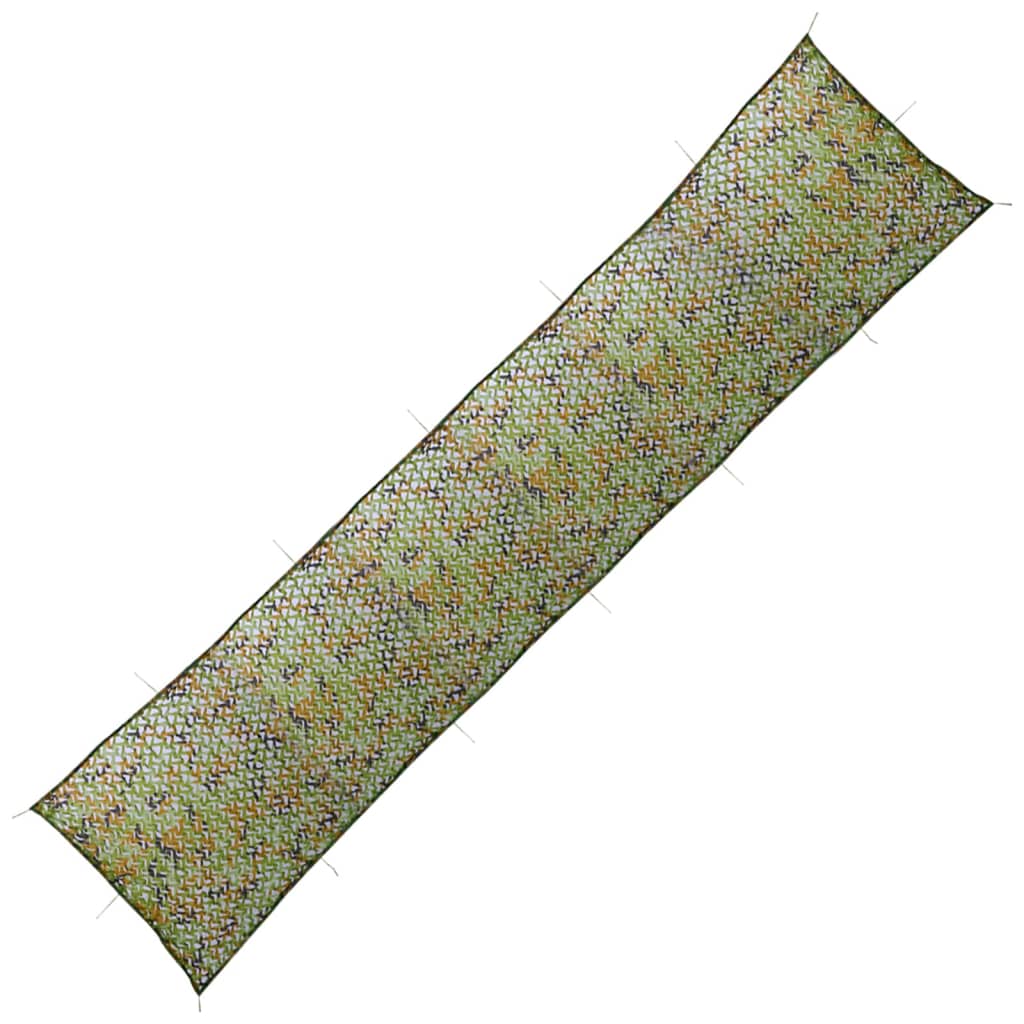 Tarnnetz mit Aufbewahrungstasche 1,5x6 m Grün Camouflage Flecktarn BW
