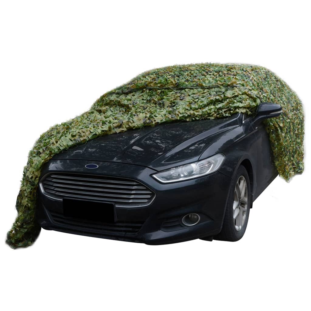Tarnnetz mit Aufbewahrungstasche 1,5x6 m Grün Camouflage Flecktarn BW