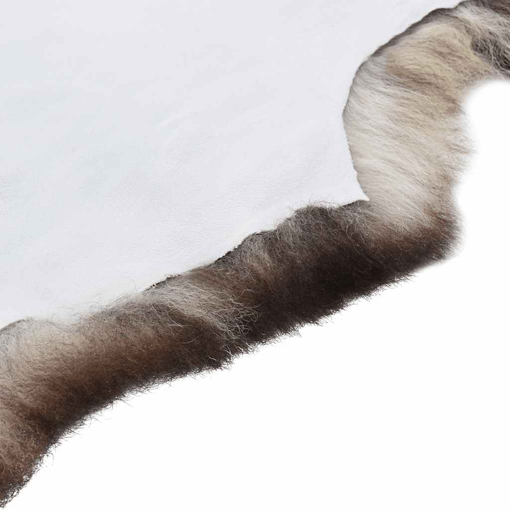 Echtes Schaffell Mischfarbe Naturfell Schwarz Weiß Grau Vorleger weich Schafspelz