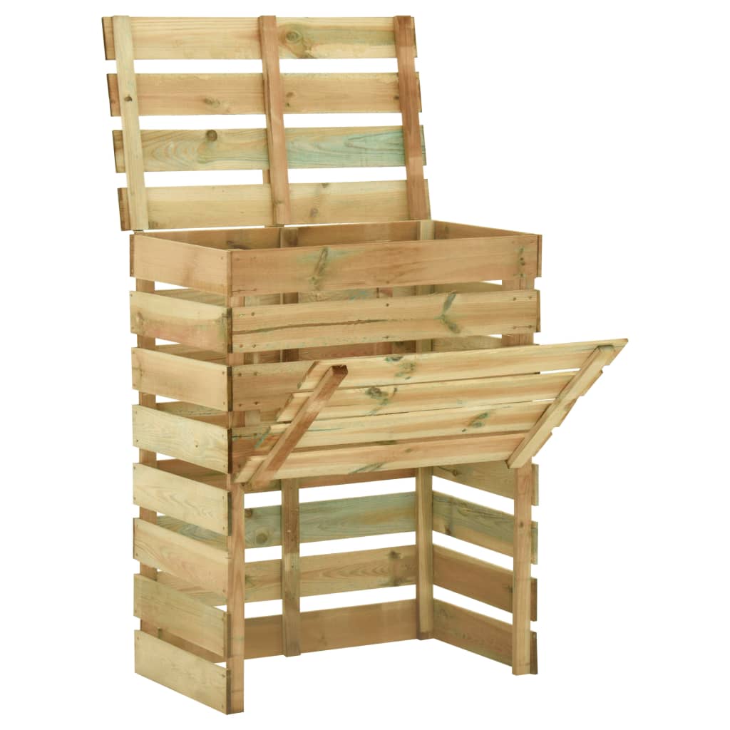 Lattenrost-Komposter 3x Holzkomposter 80x50x100 cm Imprägniertes Kiefernholz