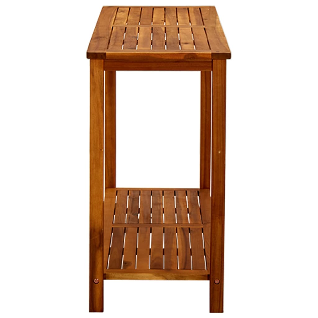 Garten Konsolentisch 110x40x75 cm Massivholz Akazie Braun Gartenregal