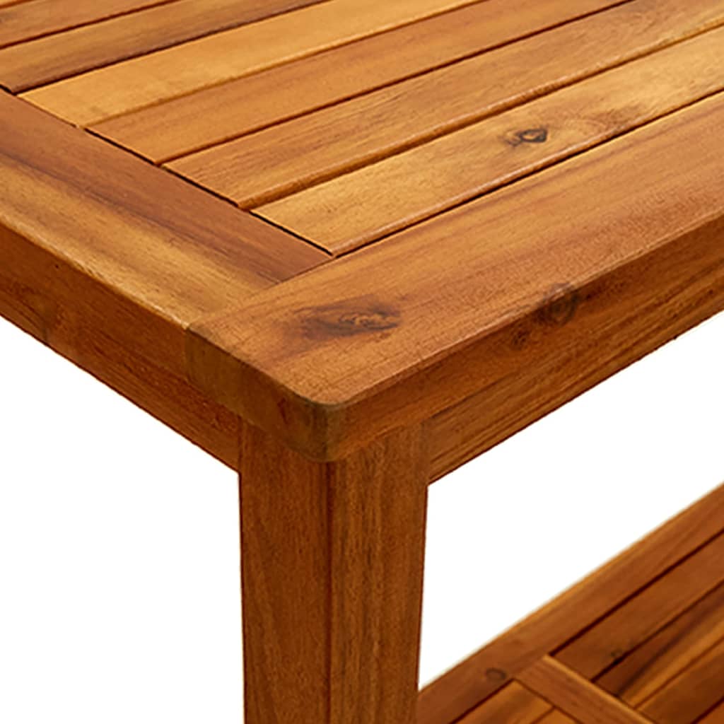 Garten Konsolentisch 110x40x75 cm Massivholz Akazie Braun Gartenregal