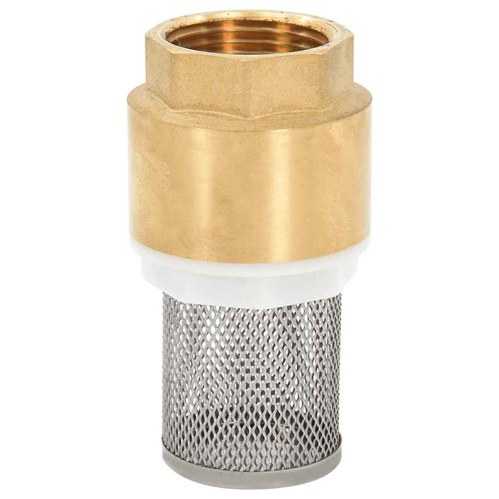 Saugschlauch mit Messing-Anschlüssen 15 m 25 mm Grün 1 Zoll Gewinde