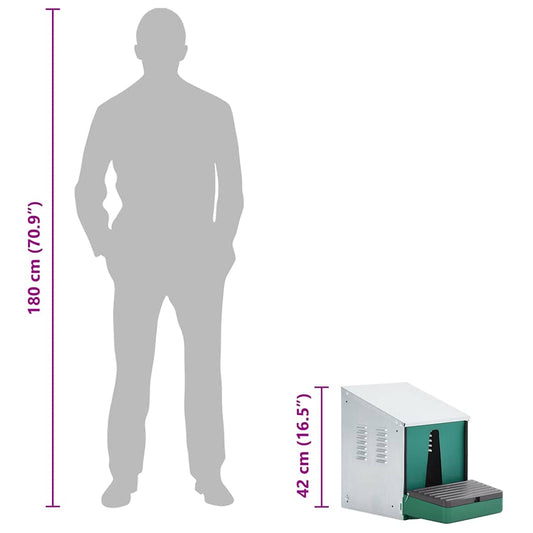 Legenest Hühnernest Abroll-Nistkasten Metall 49x31x42 cm Abrollnest