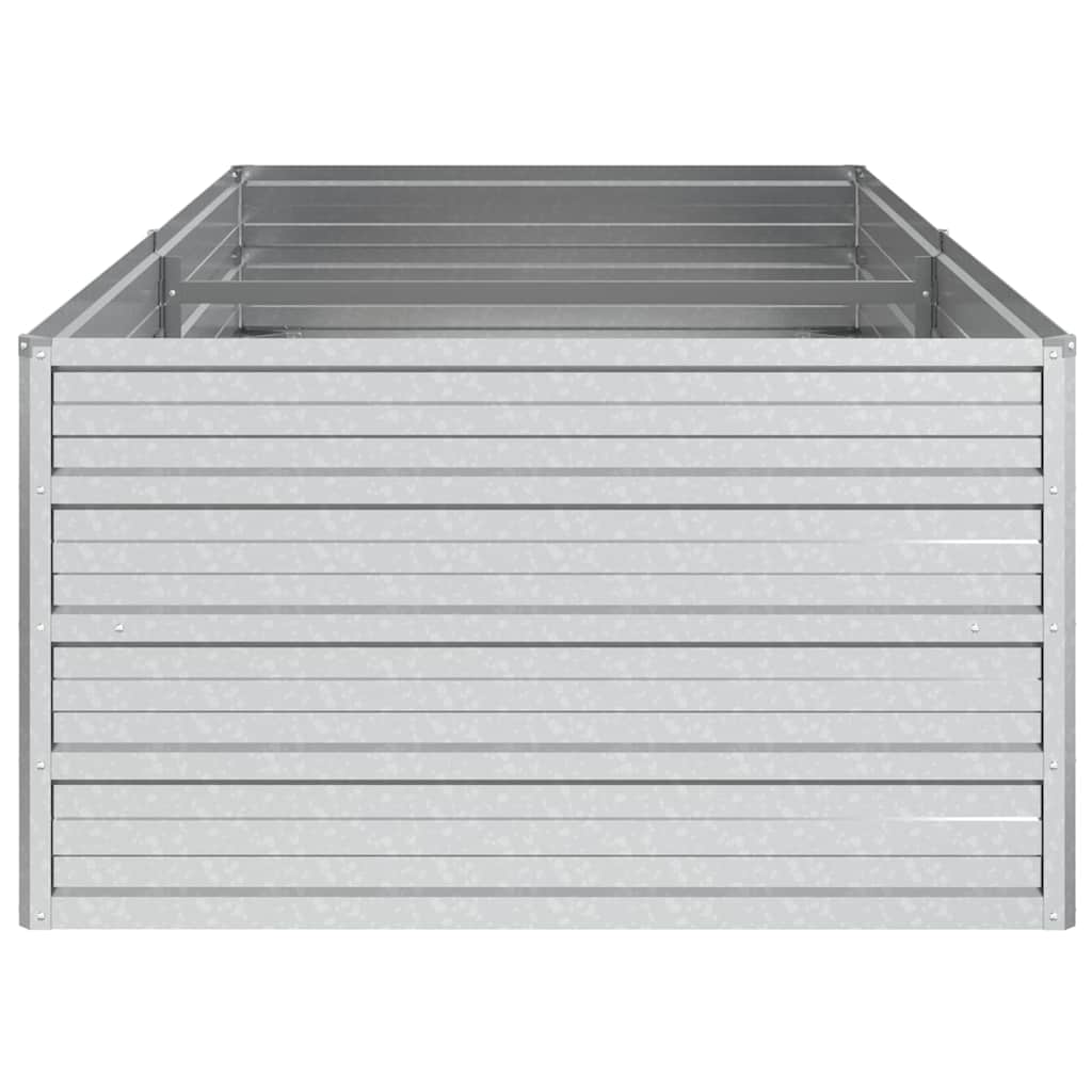 Garten-Hochbeet 160x80x45 cm Verzinkter Stahl Silber Pflanzbeet Pflanzkübel