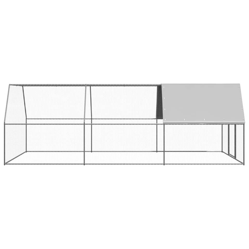 Hühnerkäfig Hühnerstall Stahl 3 x 6 x 2 m Auslauf Freigehege Tierkäfig Geflügelstall