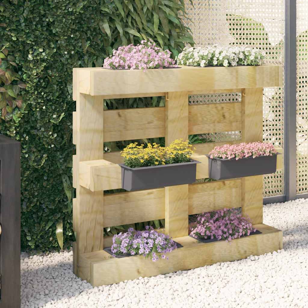 Pflanzkasten für Europaletten 12 Stk. Grau 36x13,5x9,5 cm PP Pflanzkorb DIY